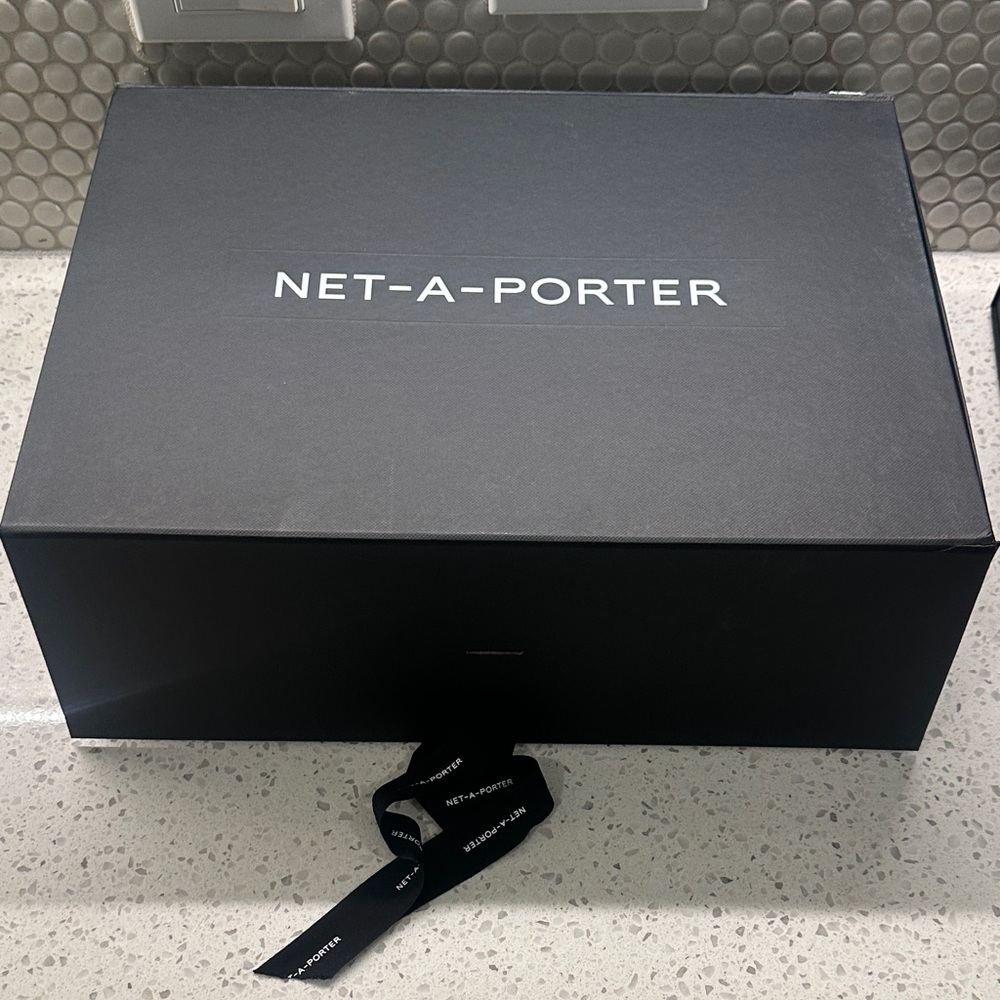 Net-A-Porter Black Luxury Gift Box with Branded Ribbon